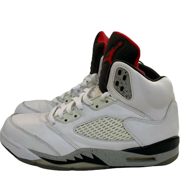 Jordan 5 Retro White Cement Men's Size 8 [136027-104]